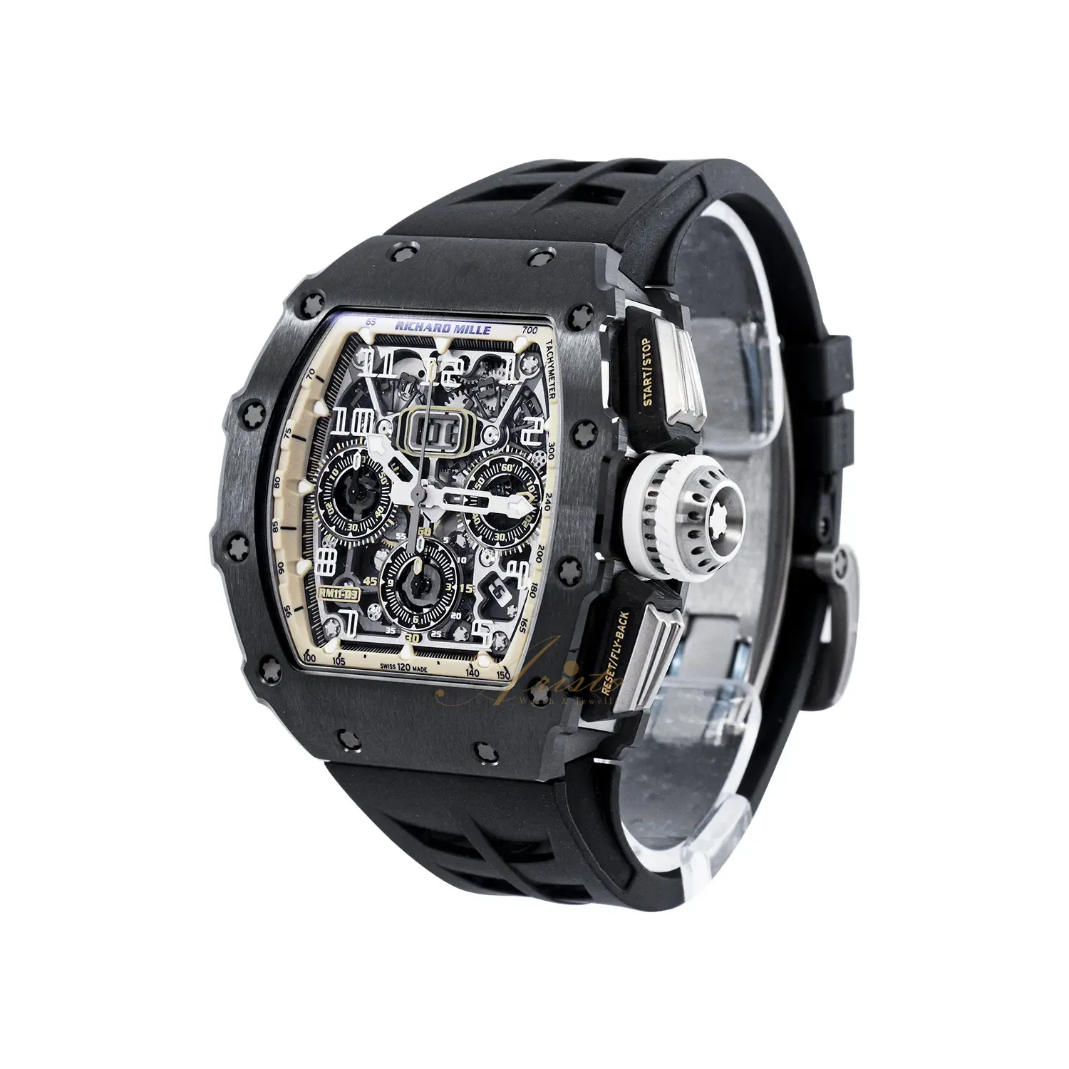 非売品 RICHARD MILLE ベネチアングラス 芸術品 Richard Mille RM21 02 Complicated Skeleton Tourbillon Watch